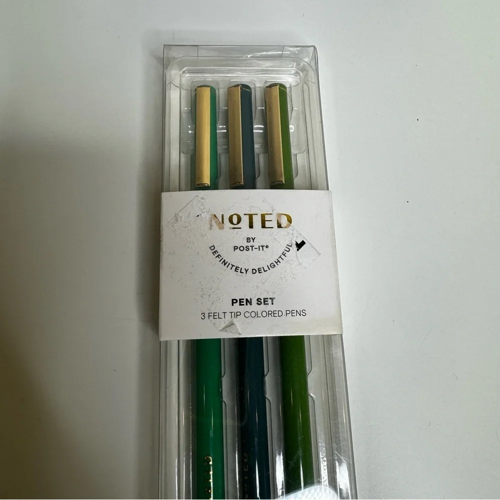 Posted note pads 2 pen set box of 50 thank you note cards